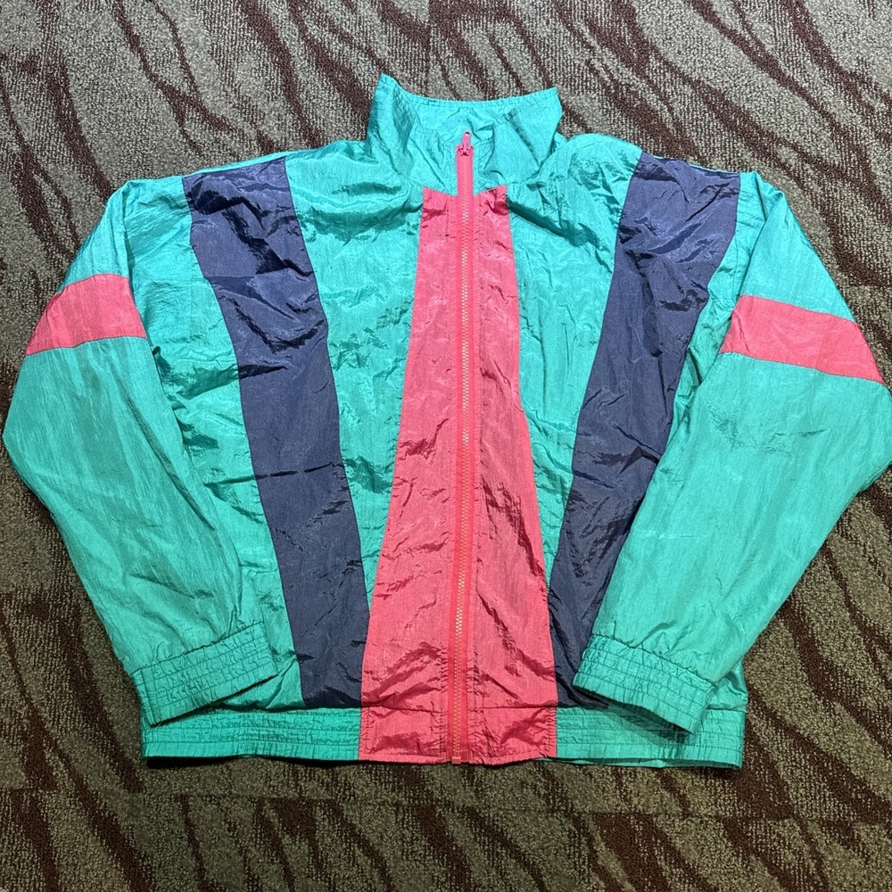 Vintage Cabin Creek Jacket Size L 80s/90s  Nylon Baggy Retro Windbreaker